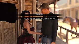 Lily And Bobby having Fun In Open Place Near Shop