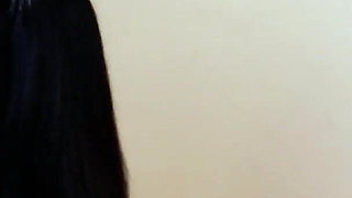 Submissive Lana Sucks cock and eats cum from a bowl