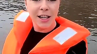 Strapped Tight & Floating Free - Sexy Wetsuit Life Jacket Test