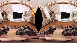Cute asian babe VR porn video