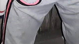 I Caught My Neighbor Masturbating in the Toilet on the Street and I Joined Her - Lesbian-illusion