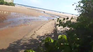 Hot Latina Luana Prado Fucks Guys Bareback at Bertioga Beach - Hardcore Public Sex