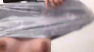 Horny Black Hijab Plugs Wet Pussy Until It Squirts