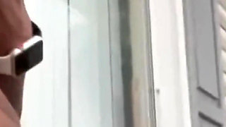 Public Fun Fucking My Pussy on the Balcony Nude Wake to My Car