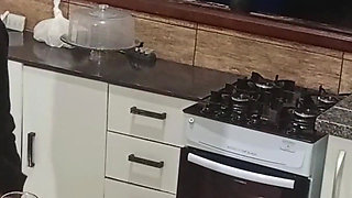 Anal Sex with Hotwife Unfaithful Wife in the Bar Pantry