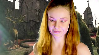 Petite amateur redheaded teen pisses and sucks cock