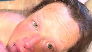 MILF Queen Masturbates in the Mirror with Toy and Then Drains Her Kings Balls