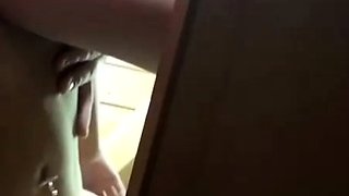 Gorgeous brunette babe fucked hardcore in the bathroom