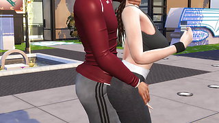 I fucked the sexiest girl in the gym, Sims4.