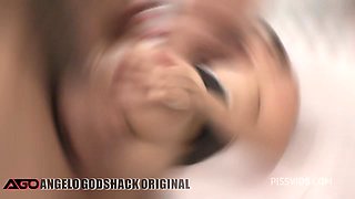 Nicole Black 7on1 Rough DAP gangbang with pee, cum swallow