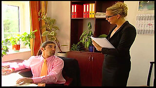 The New Secretary Is a Real Slut and the Boss Knows It