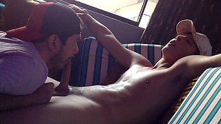 I suck all the cream from my super cute neighbor