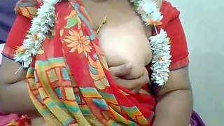 Andhra Aunty Bigboobs Puffy Nipples Open Saree Blouse Showing Pussy With Dirty Talks