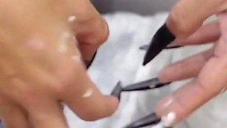 POV Medfet Shaving with Extra Long Nurses Nails