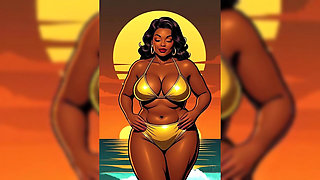 Bold Black Woman Animated to Tease