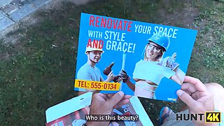 Hunt4k. hunter tempted a hot young girl with Big Boobs and abased her boyfriend