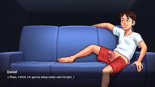 Summertime Saga Hentai: Stepsister Watches StepMom Take a Huge Load on Her Face
