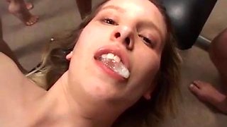 Extreme german bukkake orgy