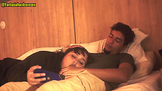 My Stepsister Swallows My Penis After Watching the Movie, They Almost Discovered Us