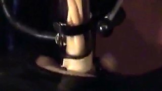 Brunette handjob amateur pulls for cum with lucky guy
