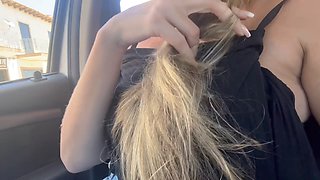 Uber driver didn't charge me after I let him fondle my big natural tits, but he wanted to take things further