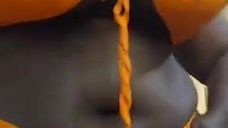 Curvacious Black BBW Showing off in a Sexy Lingerie