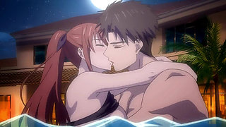 ''Sweaty Bodies, Wet Holes'' After the BBQ Party, Her Wet Pussy Got Fucked in the Pool - Hentai Sex(Eng Sub)