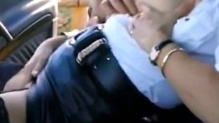 French Amateur Shows Off in Car