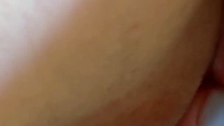 My Husband Lubricated His Fingers with Precum and Fucked My Pussy. Female Orgasm and Creampie Extreme Close-up