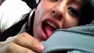 Girl sucking in the car ft. Young Horny  Latina Girl: Big Ass, Blowjob  Amateur Porn