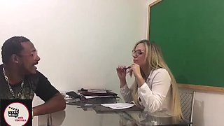 Raquel Cardoso Da Rosa Big Booty Teacher Fucked Hard In Classroom