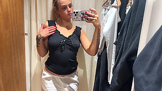 Sexy Costume Try On Haul with Blonde Petite British Teen