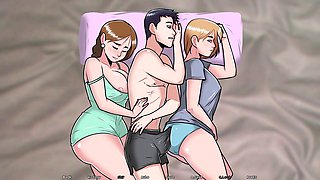 Anime girl Misskitty2k enjoys passionate kisses and steamy hentai action