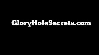 Gloryhole Secrets bombshell babe with mouthful of cum