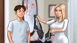 Busty mom gets in on the summer fun with some sizzling summertime saga action