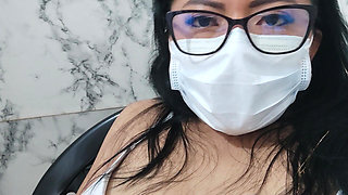 Electric Tongue on the Clitoris with Lots of Wetness and Joy. Mature Student Is Very Excited.