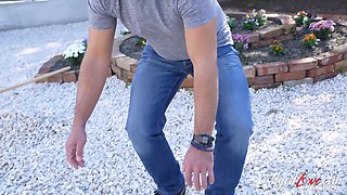 Beautifully Tanned Mature Lady Training Handy Stud in Ways of Love