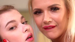 Stepmom and Daughter play Adult games ( Group fucking )