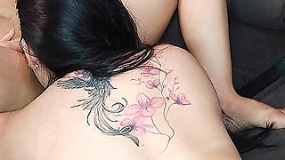 Wife Takes off Husband's Condom to Ejaculate in Her Friend's Tight Vagina