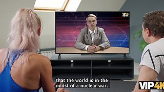 Flexible stepmom offers to fuck her before Nuclear Crisis hits