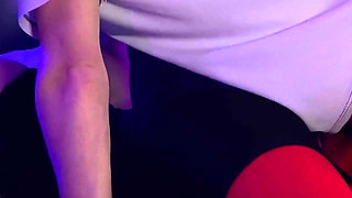 Tiabeanie Petite in Red Stockings Got Cumshot on Her Tight Dress and Ass (4k Version)