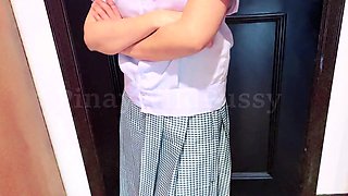 Stepdad Seduce Me Before Going To School In Uniform