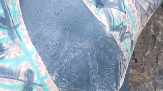 Hot Spring Anal Outdoor Public Anal Fucking.