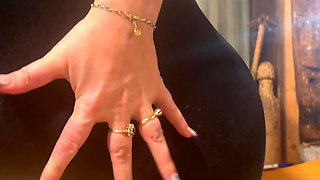 Ass Slaps & Cameltoe Play on the Bench