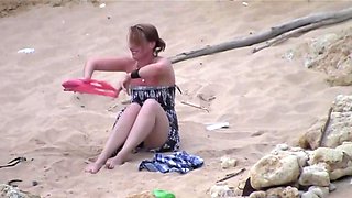 Cuckold filming girlfriend with lover on beach