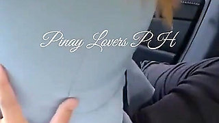 Pinay Teacher Fucked in the Car Lucky Fan Fucked