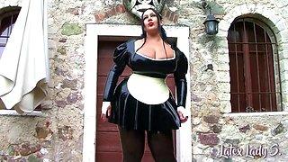 BBW Maid Serves and Sucks Cock
