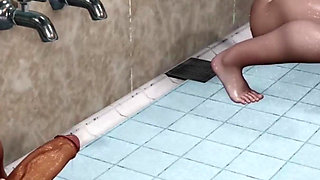 3D BBW Mature MILF Teasing the Old Big Dick to Fuck Her Wet Pussy