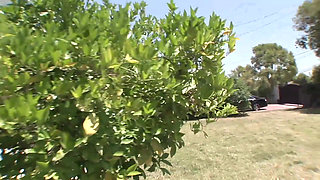 Double dose of cocks for a young brunette