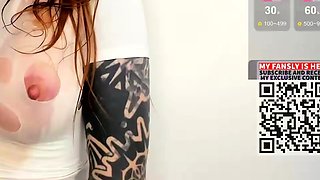 Hot amateur teen girl with big boobs toying pussy on cam
